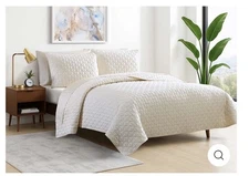 Sheex Artic Air Diamond Quilt & Sham King Set In Ivory