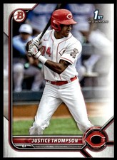 2022 Bowman Prospects Justice Thompson Cincinnati Reds #BP-59