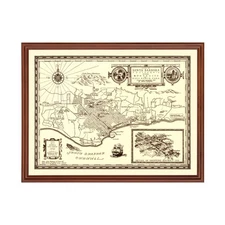 Old Map of Santa Barbara, CA 1930 - Vintage Santa Barbara Ca