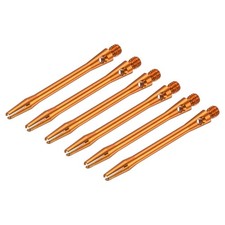 48mm Aluminum Dart Rods, Medium Thread 2Ba Stems 6 pcs Golden 
