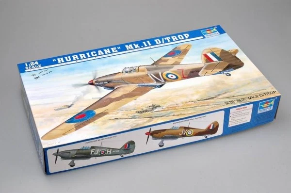Trumpeter 02417 HAWKER HURRICANE IID TROP 1:24 Kit di montaggio - Immagine 2 di 4
