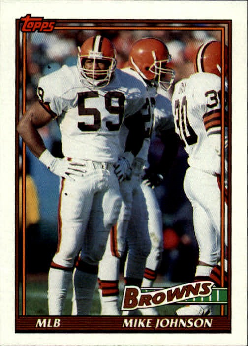 1991 Topps #592 Mike Johnson - FB