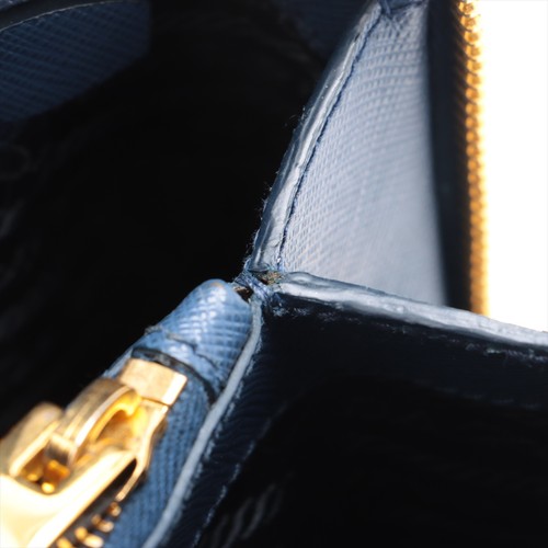 Prada Saffiano Lux Leather 2 Way Handbag Blue BL0837 - Picture 17 of 19