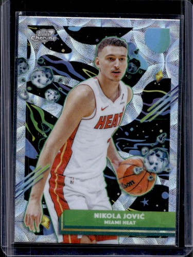 2025-26 Topps Cosmic Chrome Nikola Jovic Nucleus Refractor #101 Heat