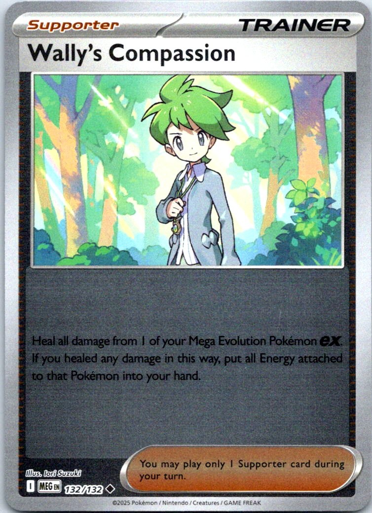 Wally's Compassion - Uncommon ME01: Mega Evolution 132/132 NM