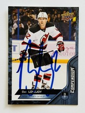 Ben Lovejoy New Jersey Devils Autographed 2016-17 UD Compendium Hockey #737 COA