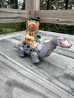Vintage Marxs Fred Flintstone Riding Dino Windup Toy- 1962
