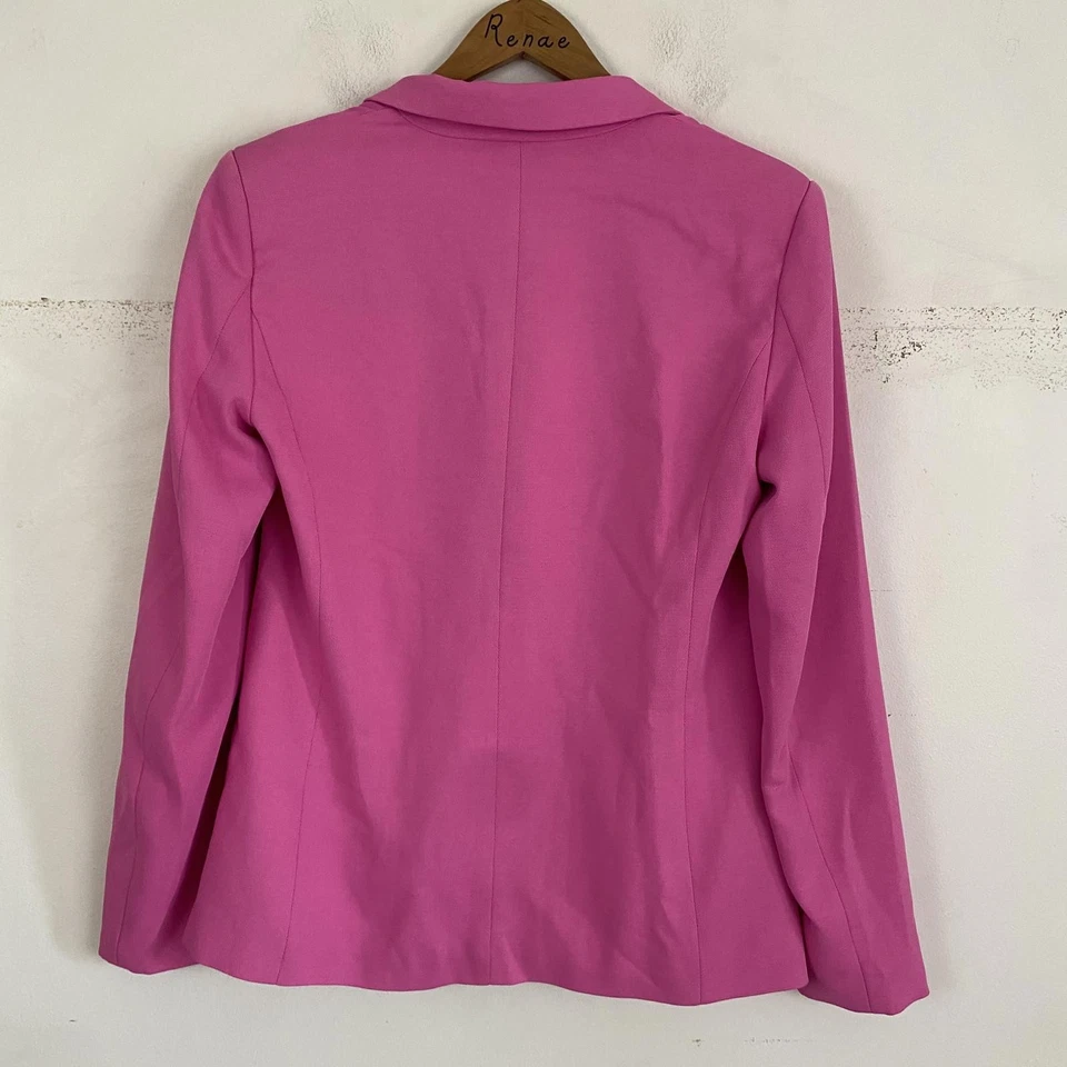 BARDOT Blazer Rosa Caliente Doble Botonadura Talla M Foto 3 de 4