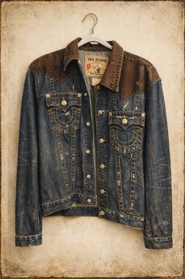 Men s True Religion Jean Jacket Size XXL   3 DAY SALE   