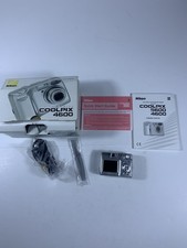 Nikon COOLPIX 4600 Compact Digital Camera 4.0MP 3x Zoom Silver Box Accessories