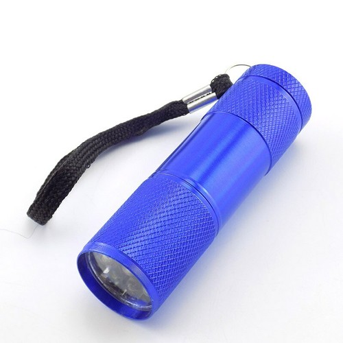 Linterna ultravioleta de aluminio 9 LED luz negra detector de dinero AAA antorcha UV 395 - Imagen 14 de 16