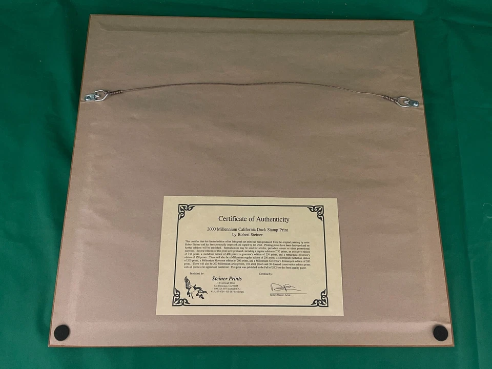 2000 California State Duck Stamp Print - Geese  by Robert Steiner Artist Proof + - Image 3 of 3