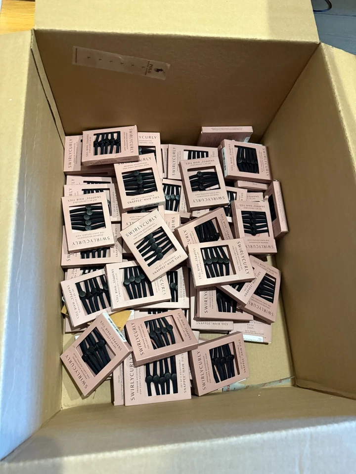 Corbatas a presión para cabello grueso, natural y rizado | Soporte fuerte cola de caballo (paquete de 3) Foto 3 de 3