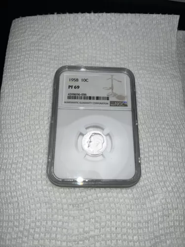 1958 Roosevelt Dime PF69 NGC Certified
