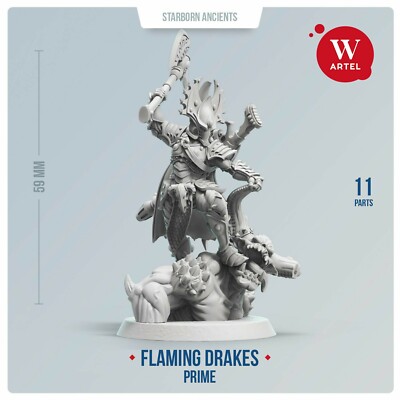Flaming Drake Prime Artel W Eldar Aeldari Fire Dragons Phoenix Fuegan Autarch