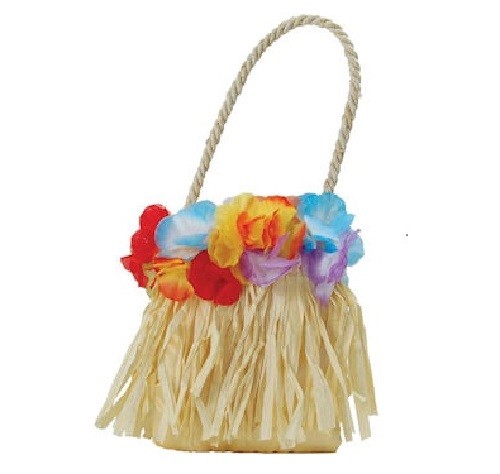 Disfraz de Hawaiana Hula Bolso Fiesta Playa Natural/Flores Nuevo