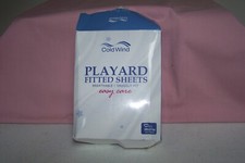  2 Cold Wind Playard Fitted Sheets NEW in Pack Fits 39" x 27" Mattress Grey