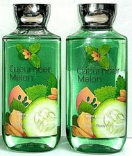 2 Cucumber Melon Bath  Body Works Shower Gel 10 Fl Oz ea NEW 