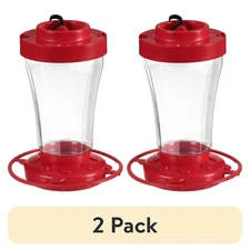 First Nature Hummingbird Feeder 32 oz Red (Select Your Pack)