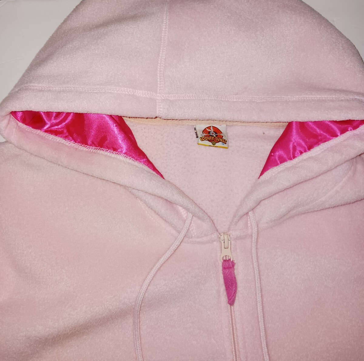 Rare Pussyfoot Looney Tunes Hoodie Womens Pink Freeze Sweatshirt