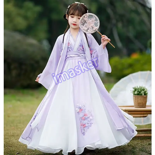Hanfu Dress Girls Costume Chinese Ancient Carnival Cosplay Costume Hanfu Dress