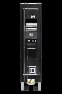 SQUARE D 45 AMP 3 kA MCB SCHUTZSCHALTER QO X QOXD145