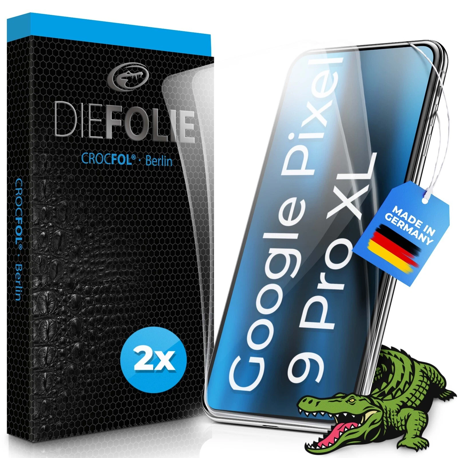 Crocfol THE FILM for Google Pixel 9 Pro XL - 2pcs Premium Screen Protectors