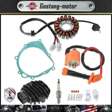 For Suzuki LTZ400 LT-Z400 Ignition Coil Spark Plug Regulator Rectifier & Stator