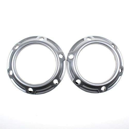 Pair Silver Front Fog Light Lamp Cover Frame For Mitsubishi Outlander 2007-2009 - Picture 3 of 4
