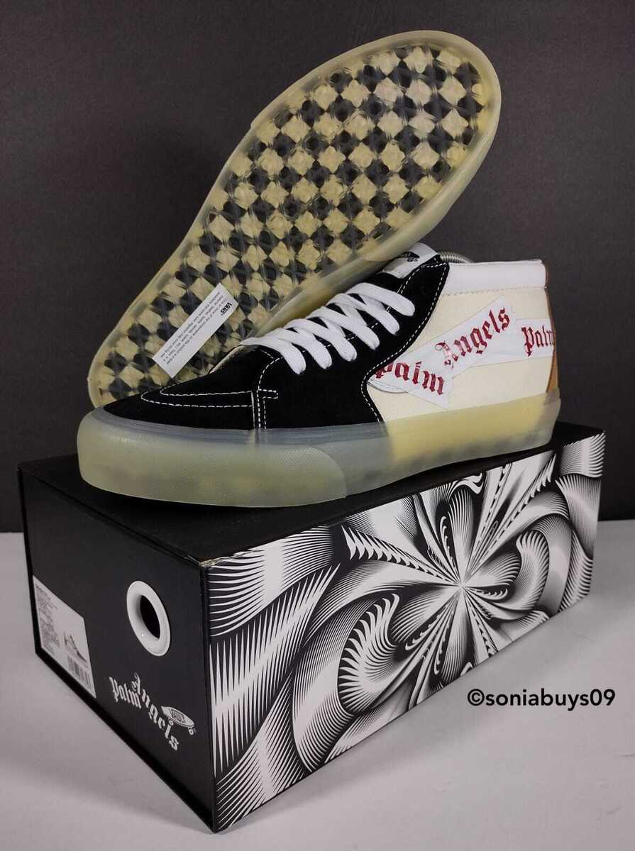 Palm Angels x Vault by Vans SK8-Mid VLT LX Sneakers, Black Palm Angels x Vault by Vans SK8-Mid VLT LX Sneakers, Black