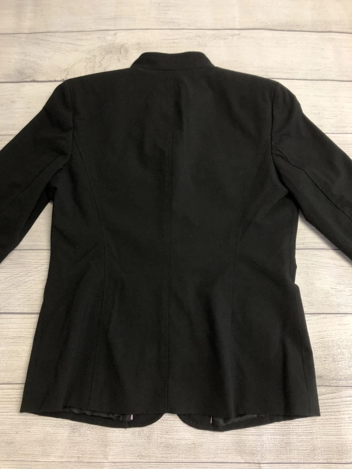 Liz Claiborne Blazer Womens 8 Black Classic Office Business Workwear Jacket - Image 4 of 4