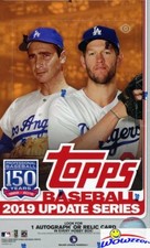 2019 Topps Update Baseball MASSIVE Factory Sealed HOBBY Box-AUTO/RELIC+SILVER PK