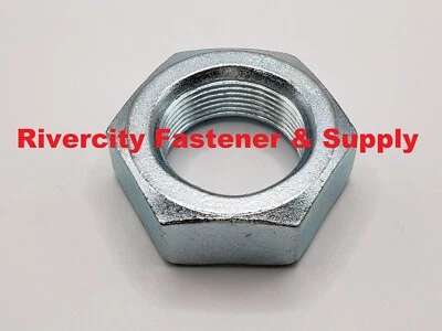 RIVERCITY FASTENER & SUPPLY (5) 1-1/2-12 Hex Jam Nuts Thin / Jam / Half Thick Nut Fine Thread 1.5x12