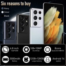 New Sealed Samsung Galaxy S21 Ultra 5G G998U1 128GB Unlocked GSM CDMA Smartphone