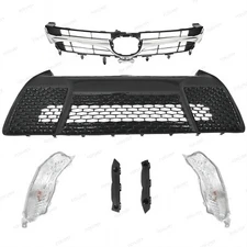 For Camry 2015-2017 SE Front Bumper Upper Lower Grille +2 Daytime Running Lights
