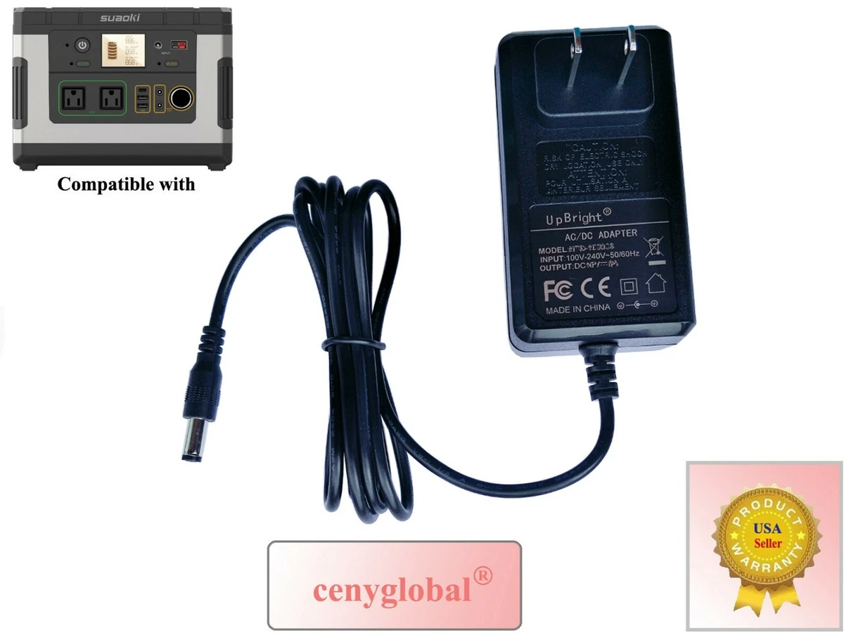 AC Adapter For Suaoki G500 500Wh Portable Power Station Supply