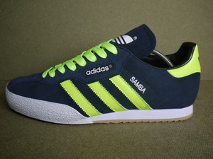 adidas samba blue and yellow