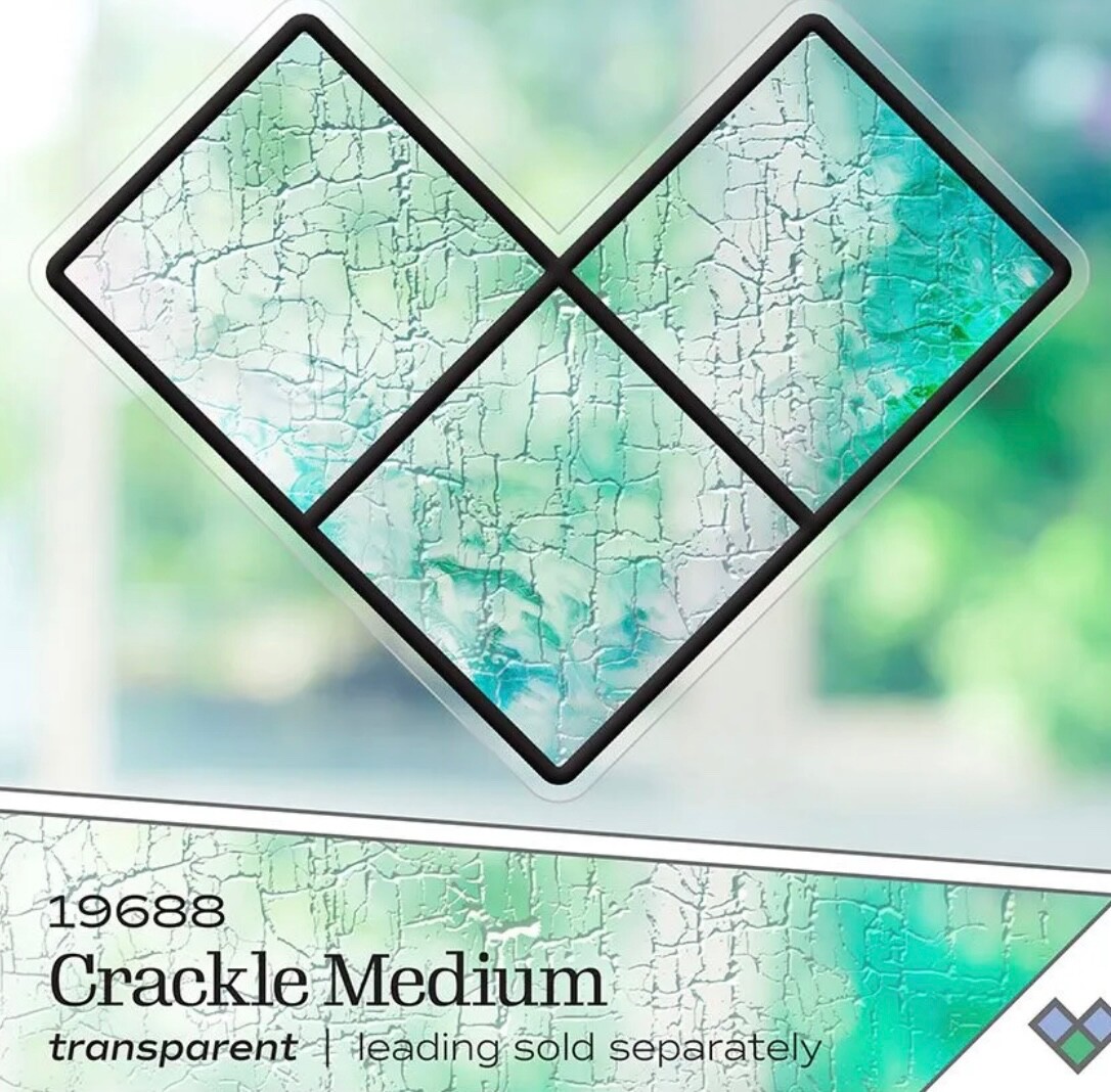 Gallery Glass Crackle Medium, Stained Glass Effect Paint by Plaid, New