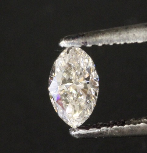 GIA certified loose .44ct I2 J marquise fancy cut diamond estate Natural - Picture 5 of 12