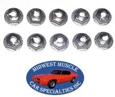 Ford 10-24 Body Fender Door Quarter Trunk Trim Clip Moulding Molding Nuts 10pc B