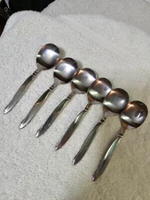 6pcs -baby spoon Mini oneidacraft premier stainless steel 4 1/4in