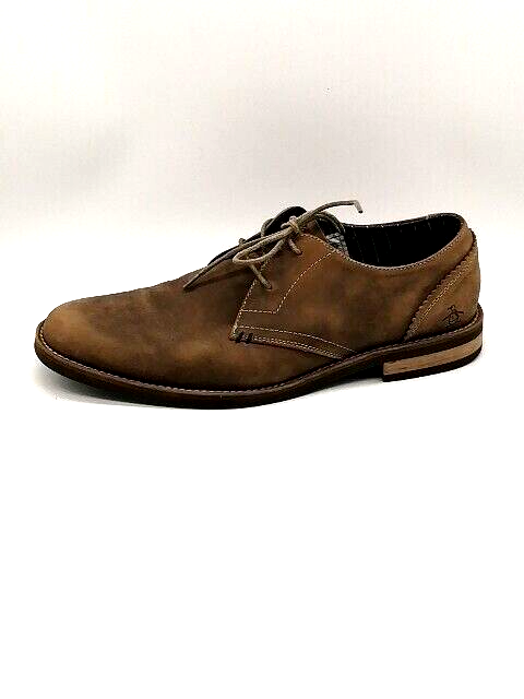 Penguin Oxfords Mens Wade Brown 12 Dress Shoes Suede Comfort 