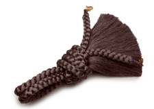 Japanese Traditional Haori Himo Belt Brown Kimono from JAPAN