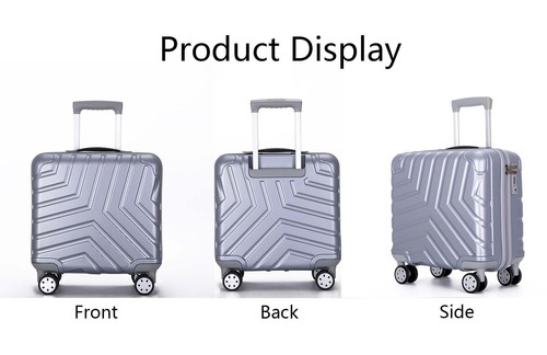 PC 16 inch hard shell luggage with universal silent aircraft wheels - Bild 10 von 20