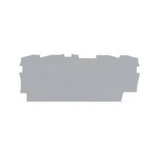 2pcs WAGO 2002-1491 End/Intermediate Plate 0.8 mm Wide Gray New