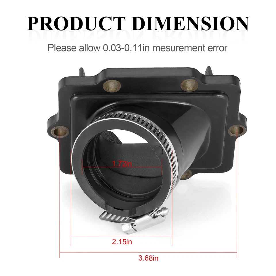 Nuevo soporte de carburador Kawasaki 1989-2004 para bota de admisión 16065-1180 KX500 Foto 2 de 4