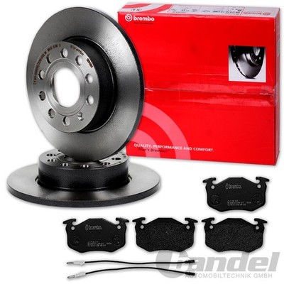 brembo BREMSSCHEIBEN + BELÄGE VORNE passend für RENAULT TWINGO I 1 Bj 1993-1998