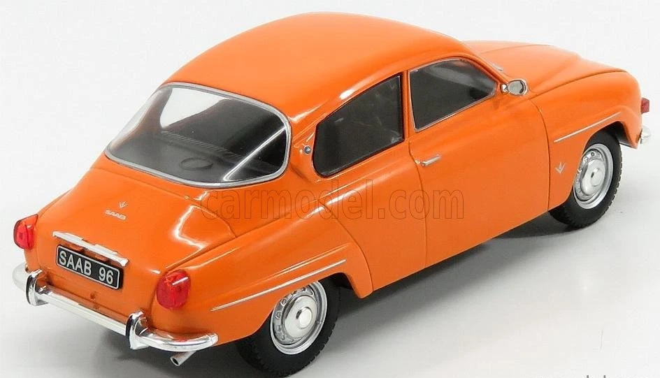 wonderful diecast-modelcar 1/24 SAAB 96 V4 1970 - orange - Image 2 of 4