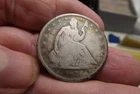 1859-O Seated Liberty Silver Half Dollar  VG Color!