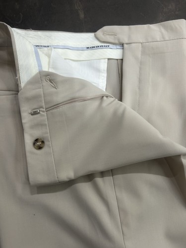 Double Breasted Fresh Wool Angelico Beige Ice 46 50 52 Spring Summer - Picture 11 of 15